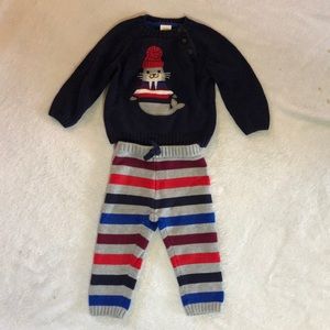 Matching sweater, hat, and pant set!